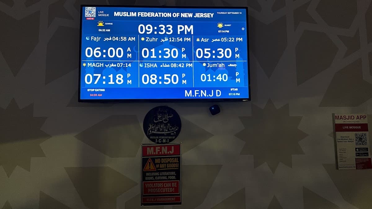 Muslim Federation of NJ, 530 Montgomery Street, Jersey City, NJ